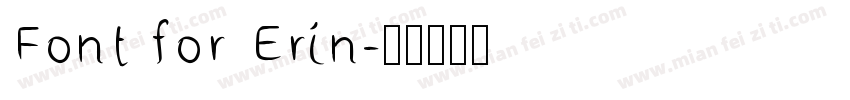 Font for Erin字体转换